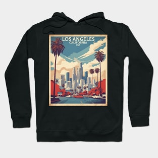 Los Angeles United States of America Tourism Vintage Poster Hoodie